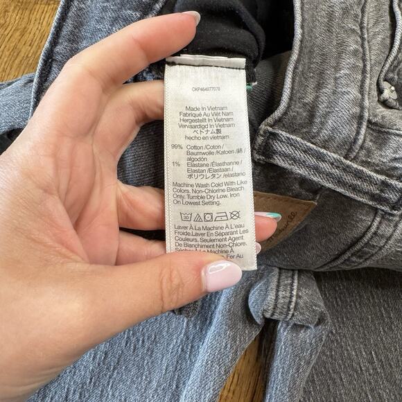 Madewell The Perfect Vintage Jean Womens 27 Black Gray Denim 27.5” Inseam - Picture 8 of 8